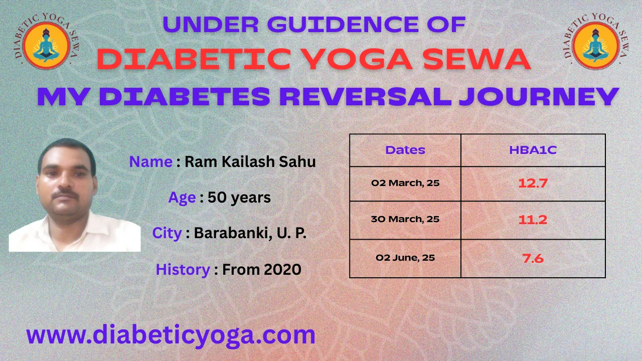 Ram Kailash Sahu diabetes improvement journey
