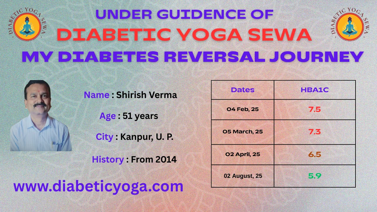 Shirish Verma diabetes reversal journey